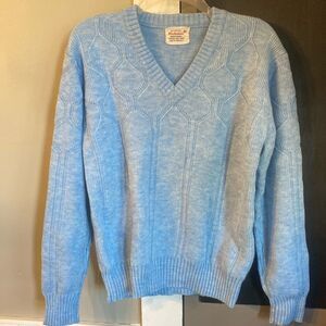 Vintage Richman Brothers Women’s Acrylic Sweater Light Blue Size Medium